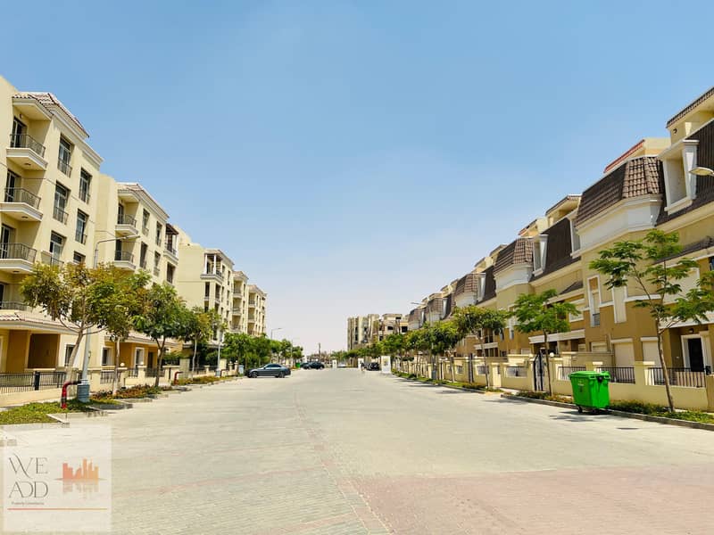 Choose your distinguished property in Sarai Compound, duplex 205 m, 4 rooms, with a private garden of 121 m, on a direct view in Sheya phase, with a 5 29