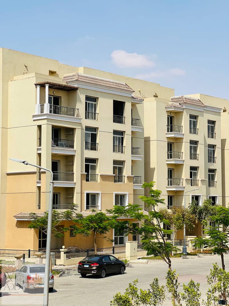 On Suez Road, a 113-square-meter apartment for sale, two rooms, a distinctive division, with a villa view, in installments over 8 years, in Sarai Comp 5