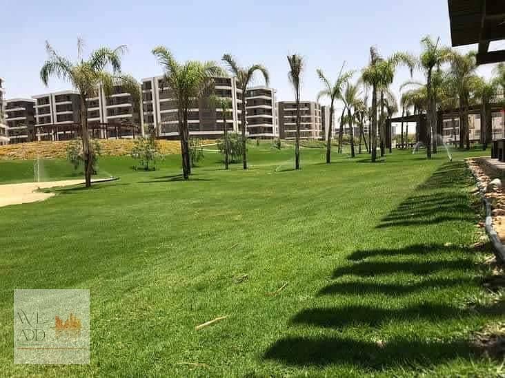 Distinctive studio 68 m ground floor with 40 m garden for sale with down payment starting from 286 thousand in Taj City Compound in New Cairo 8