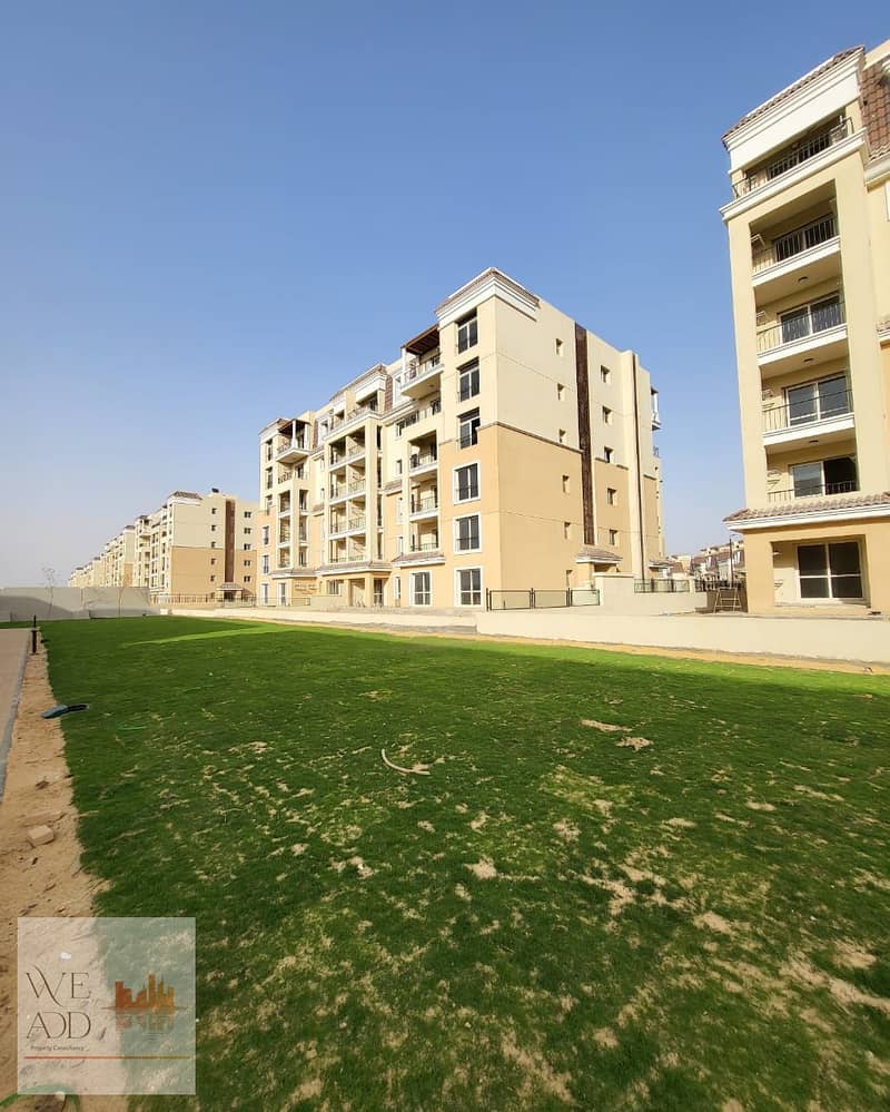 Corner townhouse villa 212 m 4 floors different and distinctive divisions at distinctive competitive prices for sale in Sarai Compound next to Madinat 12