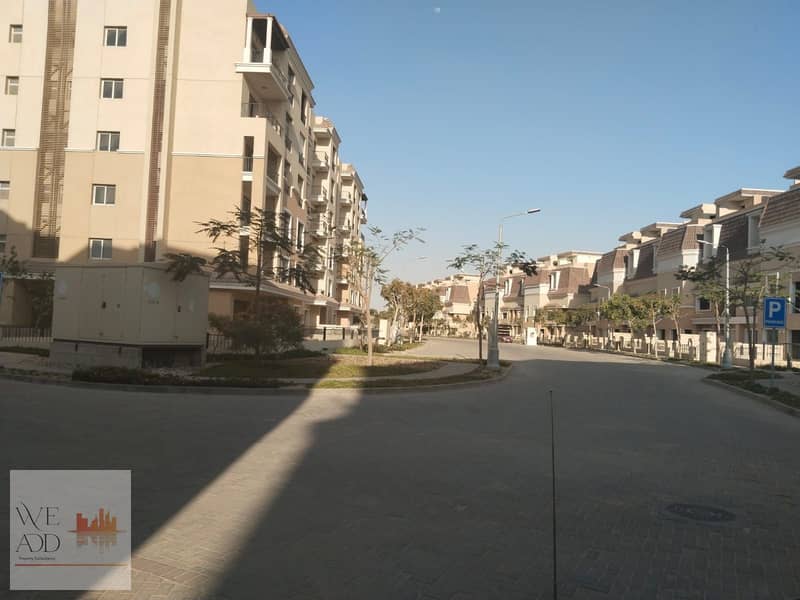 Corner townhouse villa 212 m 4 floors different and distinctive divisions at distinctive competitive prices for sale in Sarai Compound next to Madinat 19