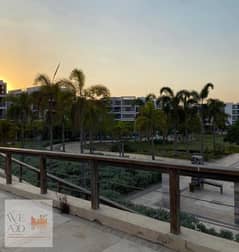 Duplex with a garden and lake view, area 161 m, with a private garden of 42 m, for sale in Taj City Compound only, with a down payment starting from 5