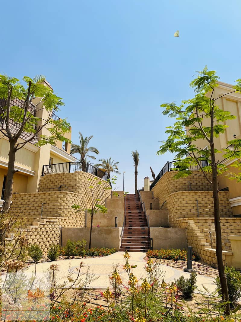 Duplex with direct view 204 m + private garden 177 m Your entire home is on the garden in Sarai Compound in New Cairo with a down payment 700000 24