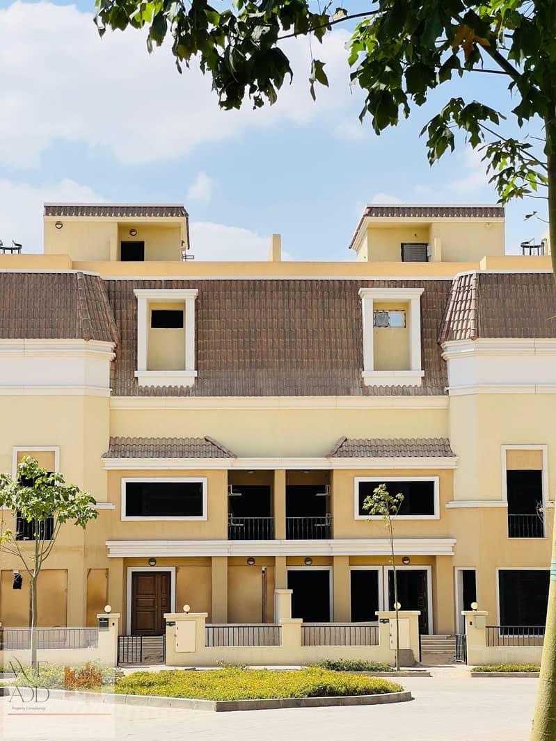 Buy now your villa in Sarai Compound with a down payment starting from 700 thousand. Villa 212 m, two floors, for sale at a very special price in New 2