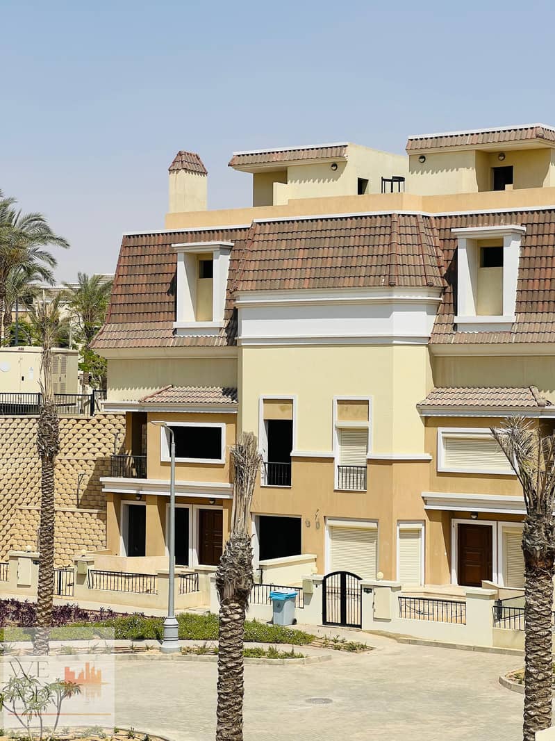 Buy now your villa in Sarai Compound with a down payment starting from 700 thousand. Villa 212 m, two floors, for sale at a very special price in New 7