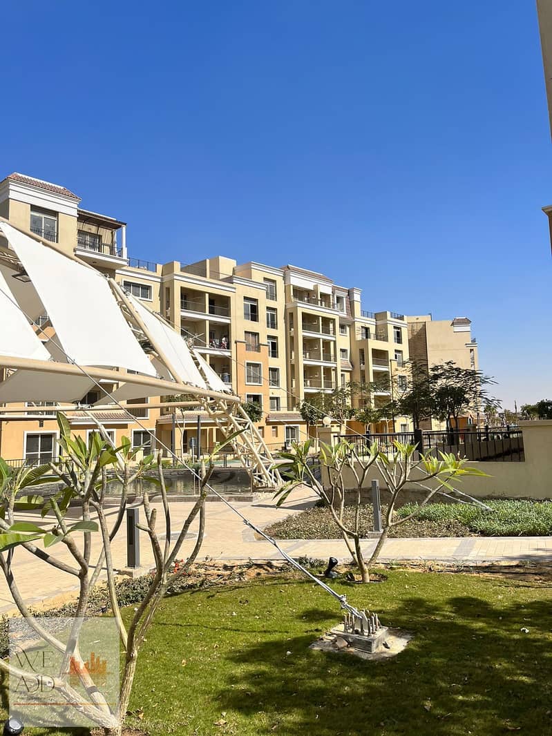 Apartment with direct view in Sarai Compound, area 147 m, repeated for sale next to Madinaty in New Cairo, with a 10% down payment over 6 months 8