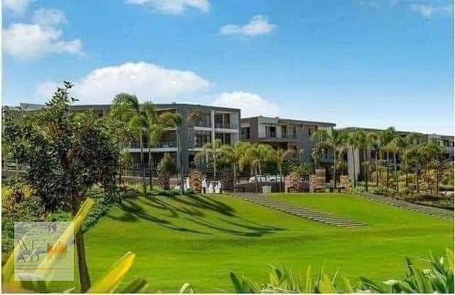 Duplex apartment, 156 m, longitudinal division, for sale in Taj City Compound in El Tagamoa, on Suez Road, Origami Golf Phase 6