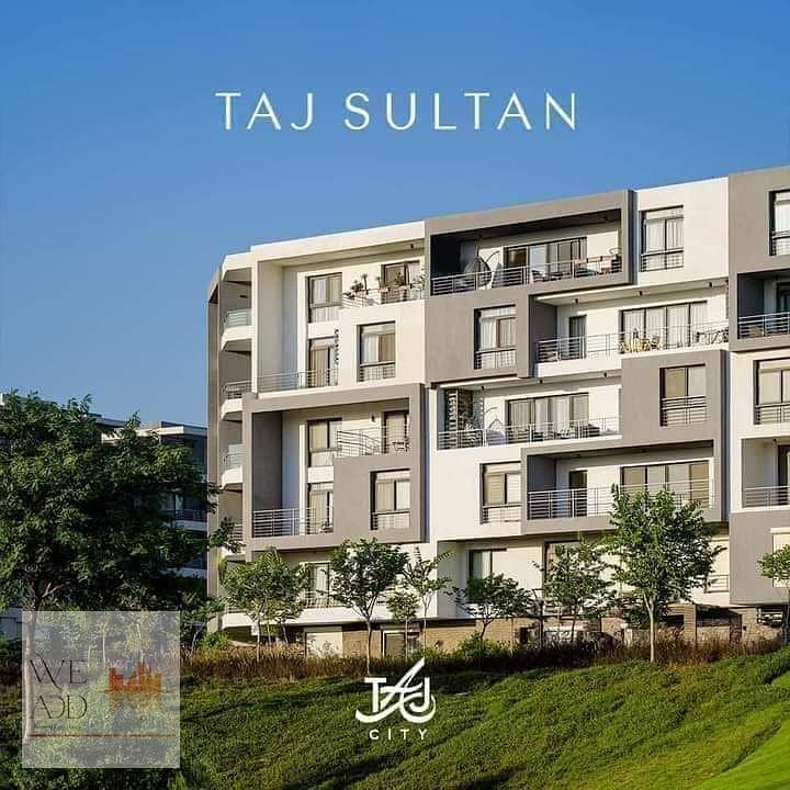 Duplex apartment, 156 m, longitudinal division, for sale in Taj City Compound in El Tagamoa, on Suez Road, Origami Golf Phase 10