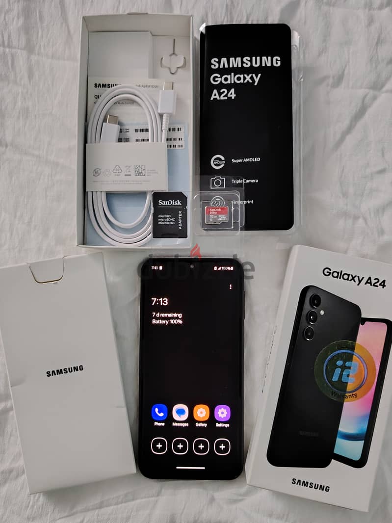 Black Samsung Galaxy A24 8 Ram 160 Giga=(128+32) 6