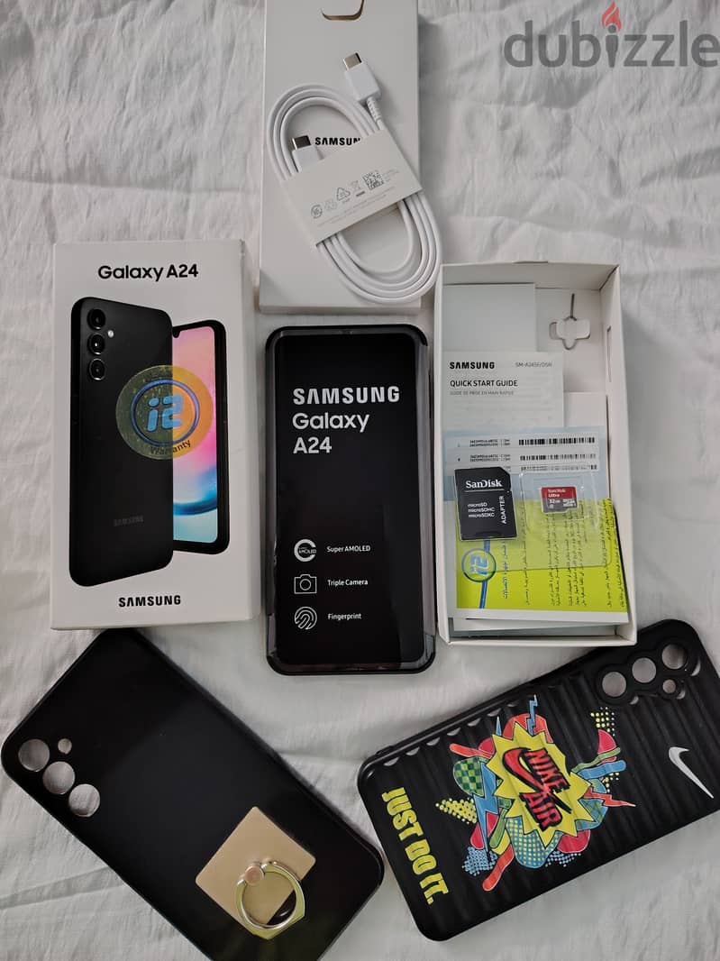 Black Samsung Galaxy A24 8 Ram 160 Giga=(128+32) 8