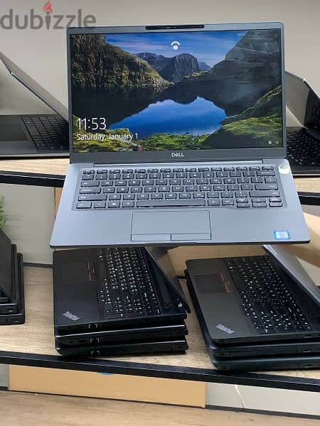 Dell latitude 7400 core I5 تاتش جيل ثامن  رفيع جداً وشبه جديد بالضمان 7