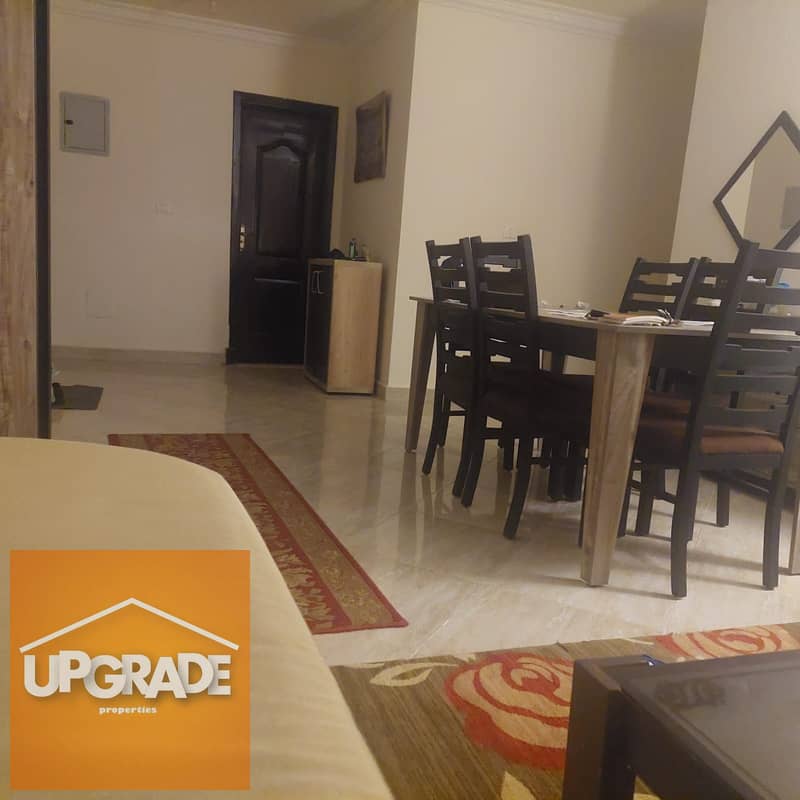 Apartment 130m , finished , Ready to move , in Dar Misr Al-Qarnf Compound, directly in front of Al-Rehab 2