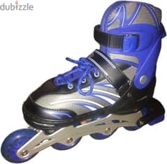 Skating shoes double calf single row blue size:39-42 eu