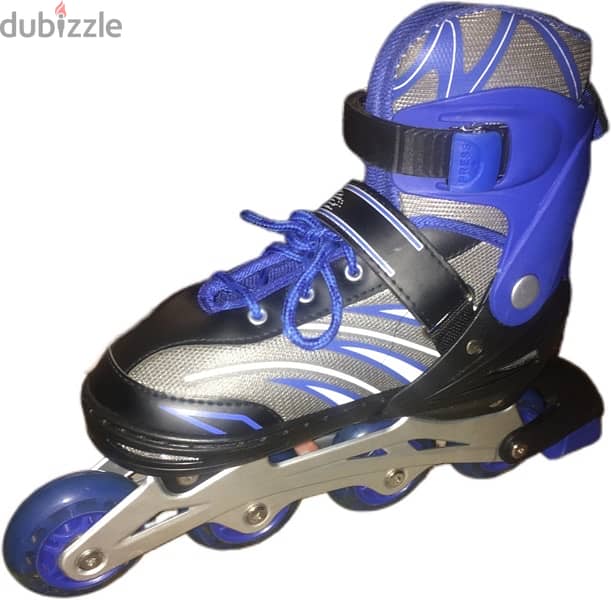 Skating shoes double calf single row blue size:39-42 eu 0