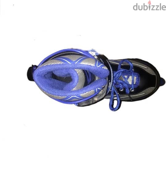 Skating shoes double calf single row blue size:39-42 eu 1