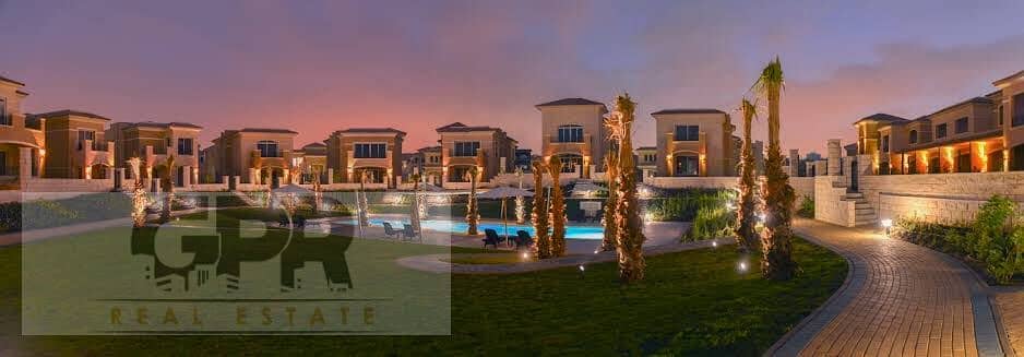 Twin villa for sale Stone Park Katameya New Cairo 228m with installments  ستون بارك قطامية التجمع الخامس 0