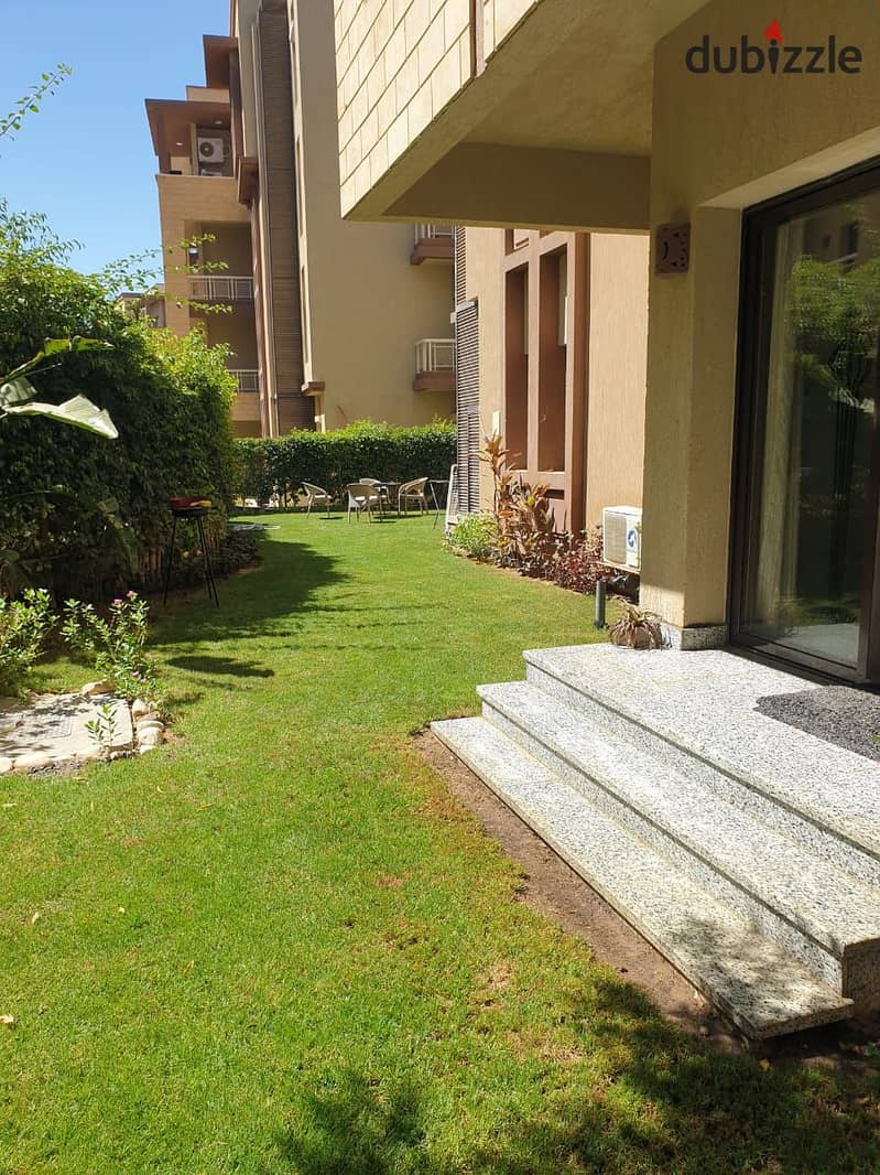 For sale apartment with a garden ultralux finished, Green 5 mabany edris  6th of October 3