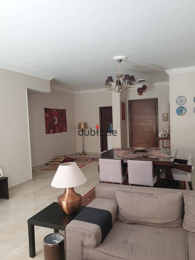 For sale apartment with a garden ultralux finished, Green 5 mabany edris  6th of October 7