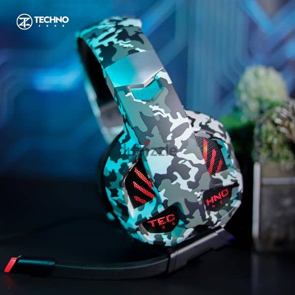 TechnoZone K 60 Gaming Headphone Camouflage ARMY 2