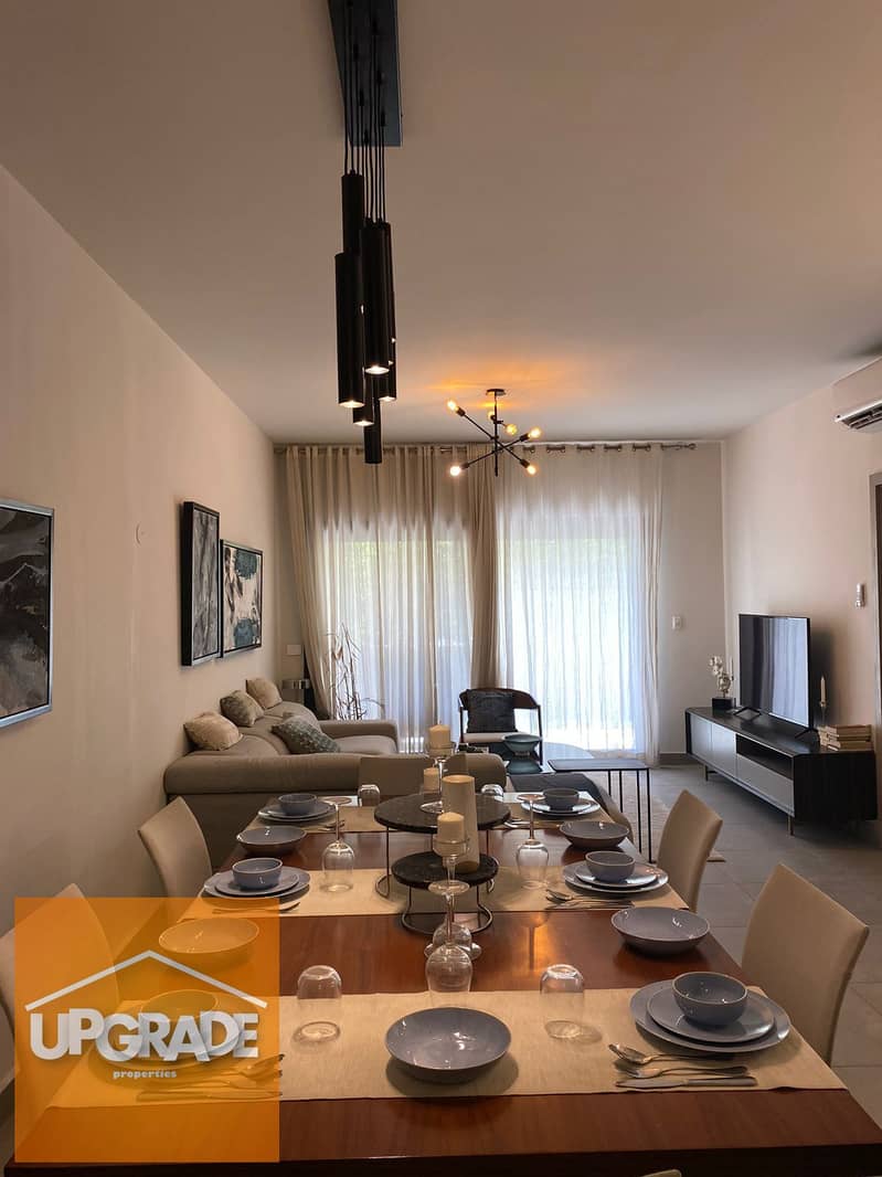 180 sqm apartment ready to move fully finished distinctive view in Al Burouj Compound AL Shorouk  in the COURTYARD phase 8