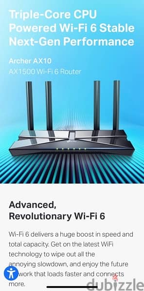 TP-LINK AX1500 Triple-Band Wi-Fi 6 Router (ArcherAX10) 4