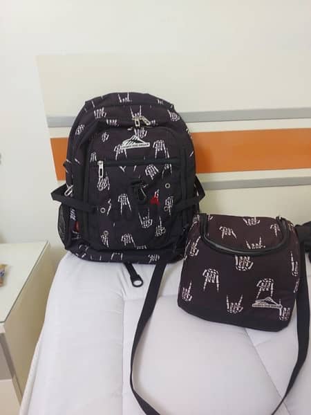 high sierra school bag, lunch box and pencilcase set 1