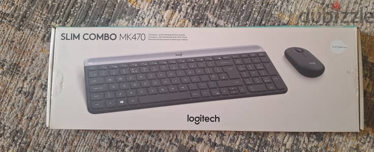 Logitech MK470 Slim Wireless Keyboard & Mouse comboلوجيتك كيبورد وماوس