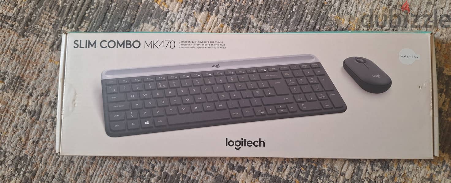 Logitech MK470 Slim Wireless Keyboard & Mouse comboلوجيتك كيبورد وماوس 0