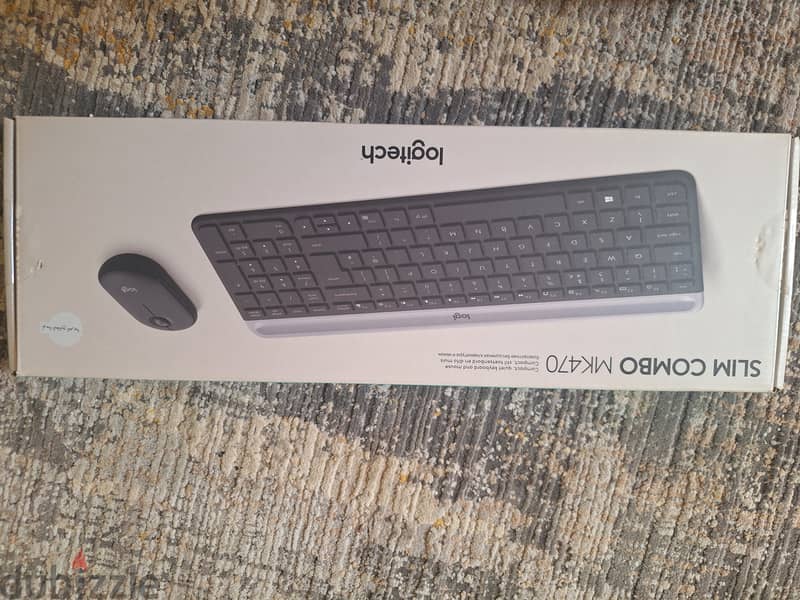 Logitech MK470 Slim Wireless Keyboard & Mouse comboلوجيتك كيبورد وماوس 12