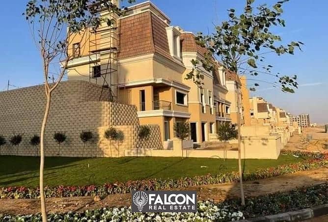 Lowest price villa for sale ((ready for viewing)) 3 floors, prime location on Suez Road in Sarai New Cairo 8