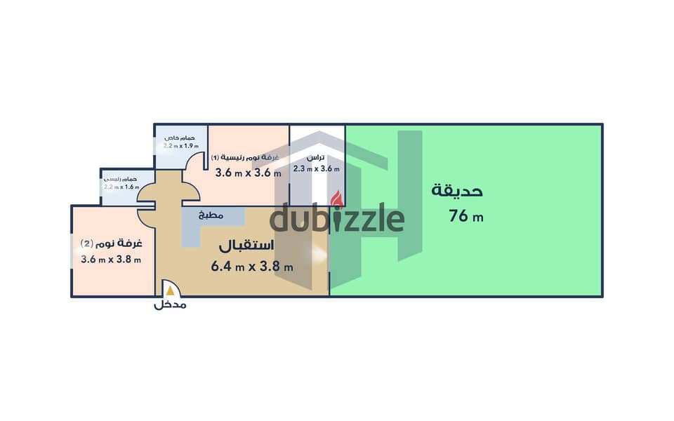 شاليه لاعادة البيع 100م + 76م جاردن (Seashore- North Coast ) 2