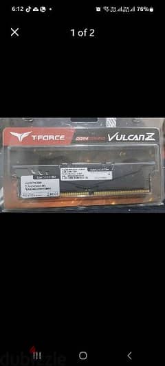 Ram DDR4 GAMING VULCANZ
 8g. b 3200
Team T-Force