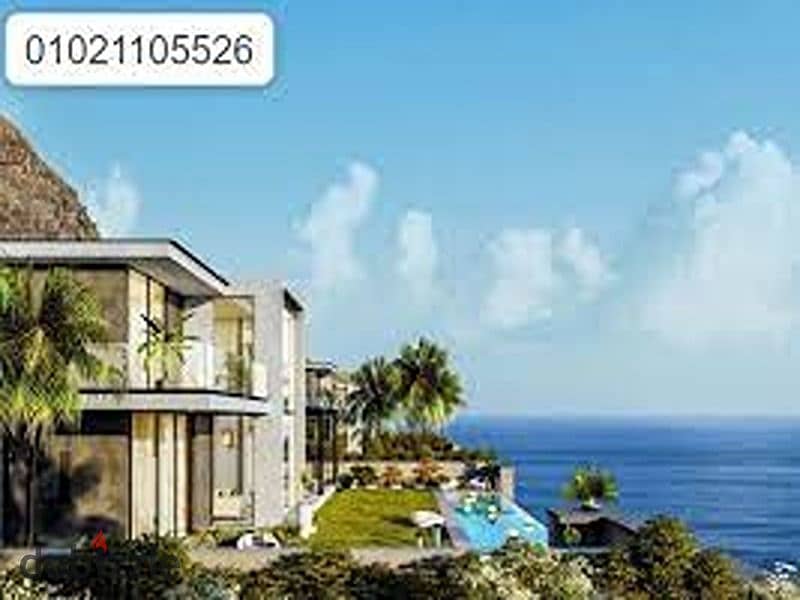 For sale, a chalet with a distinctive view, first floor, down payment and installments, Cali Coast, North Coast 5