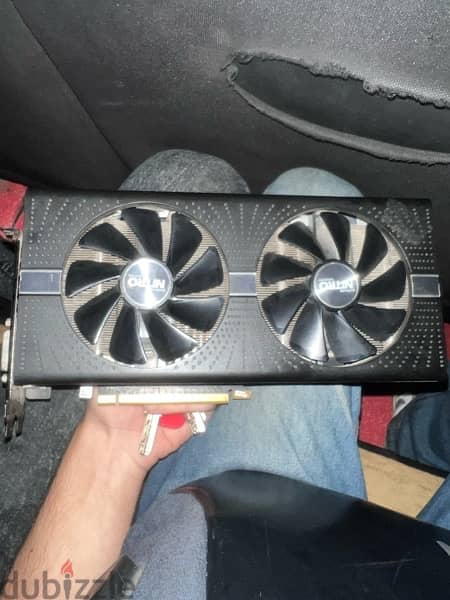 كارت شاشه rx 580 vram 4GB Nitro plus 4