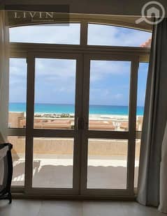 Chalet for sale, 3 rooms, fully finished, with a panoramic view directly on the sea and lagoon view, in the village of Telal Ain Sokhna in installment