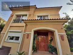 stand alone villa 5 bedrooms for sale in Fifth Settlement, new cairo ( 3 floors+ garden + roof ) lakes & green area view - 8 years installments plan 0