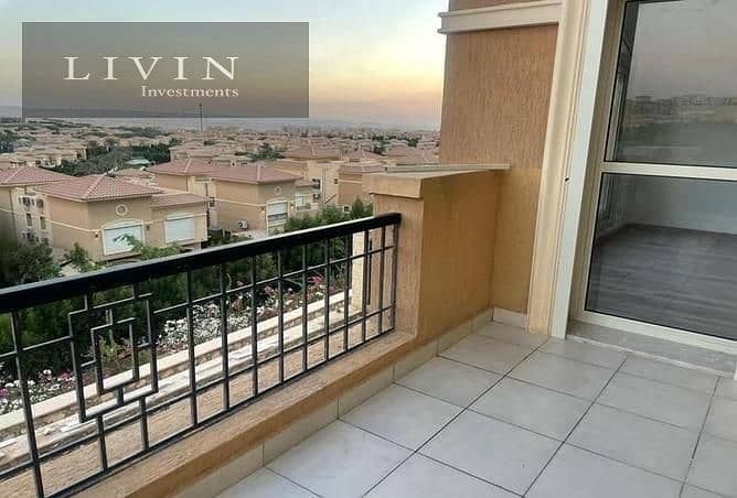 Two-bedroom apartment for sale in Telal East Extension in the Fifth Settlement in front of AUC, open view of the landscape, Telal East Compound 2