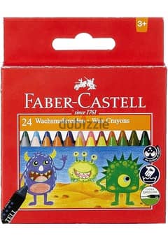 Faber-Castell Wax Crayons - Set of 24 0