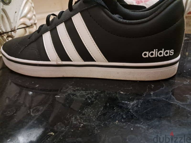 black leather Adidas Original shoes size45 1