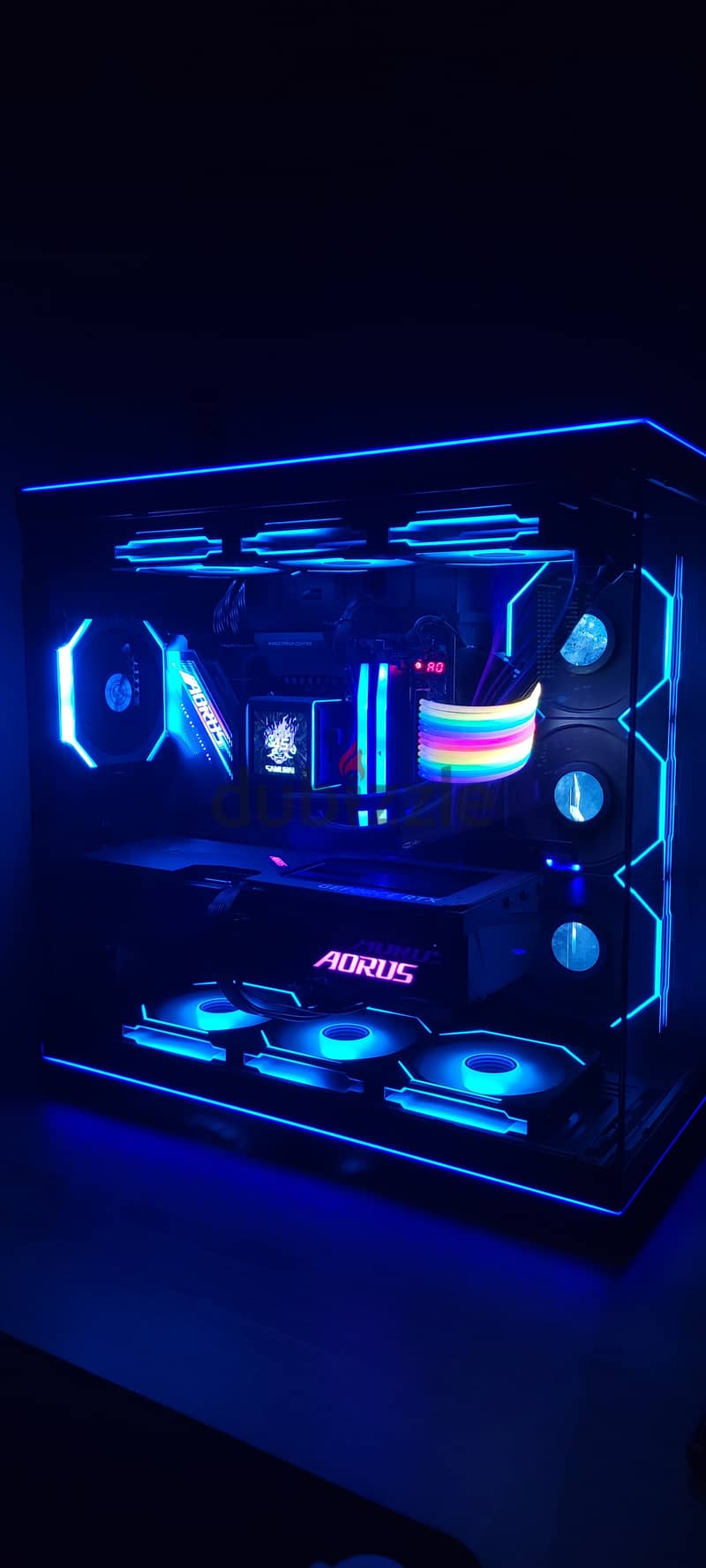 High End PC (RTX 4070TIS + i9 14900k) Lian Li Evo RGB Case 10 fans! 6