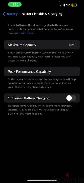 ايفون 13 برو ماكس مساحه 256 بطاريه 92% شرعي ios18 3
