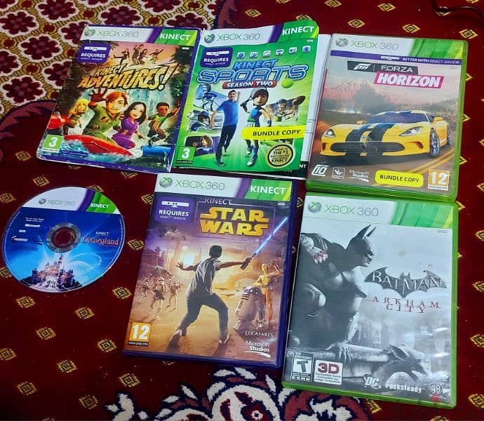 جهازين بلايستيشن فور واكس بوكس PS4 500 GB + XBOX360  250 GB 5