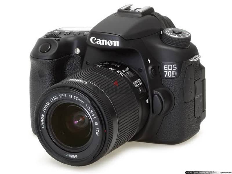 Canon EOS 70d DSLR Camera With 2 Lenses 0