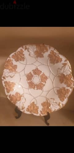 Maison Plate with Outstanding Gold Paint - French Antique