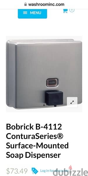 Bobrick hand dryers B-7128 /B~7188 /B-778/B-3725&other items مجفف ايدى 9