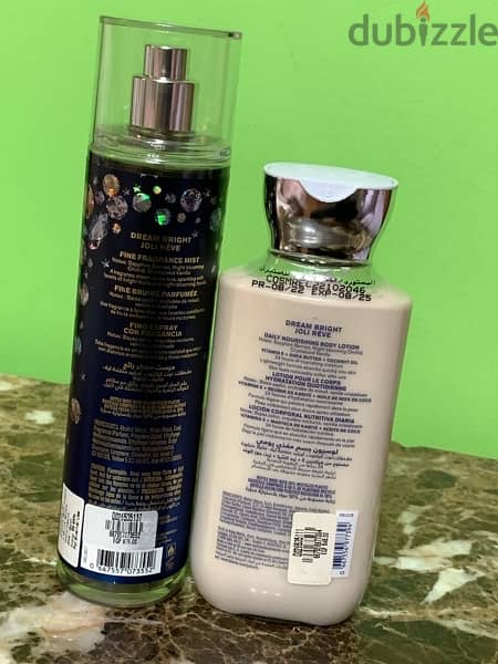 SALE/2x Bath and Body Works Dream Bright Lotion & Mist New 1