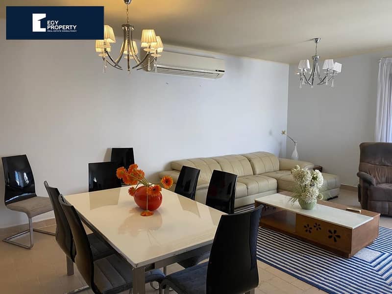 4BR Chalet in Marassi Lowest Price in The Market For Sale Fully Furnished  With AC's in North Coast 1