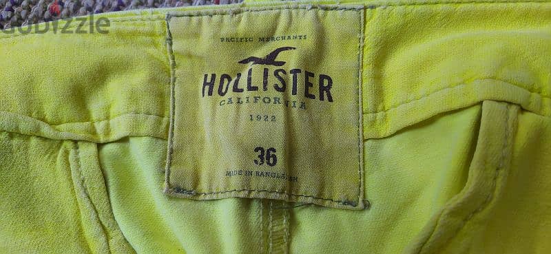 شورت chino اصفر من Hollister مقاس 36 2