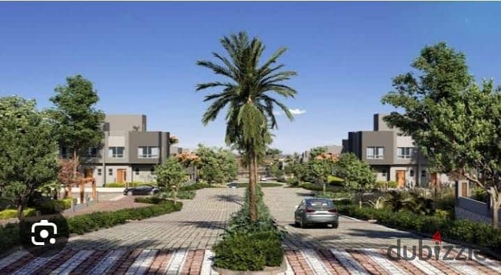 View and receive immediately a twin villa with a landscape view in Old Sheikh Zayed, next to Karma 4, in installments 5