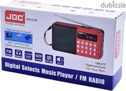 Original JOC Portable fm radio, stereo sound, strong pure signal